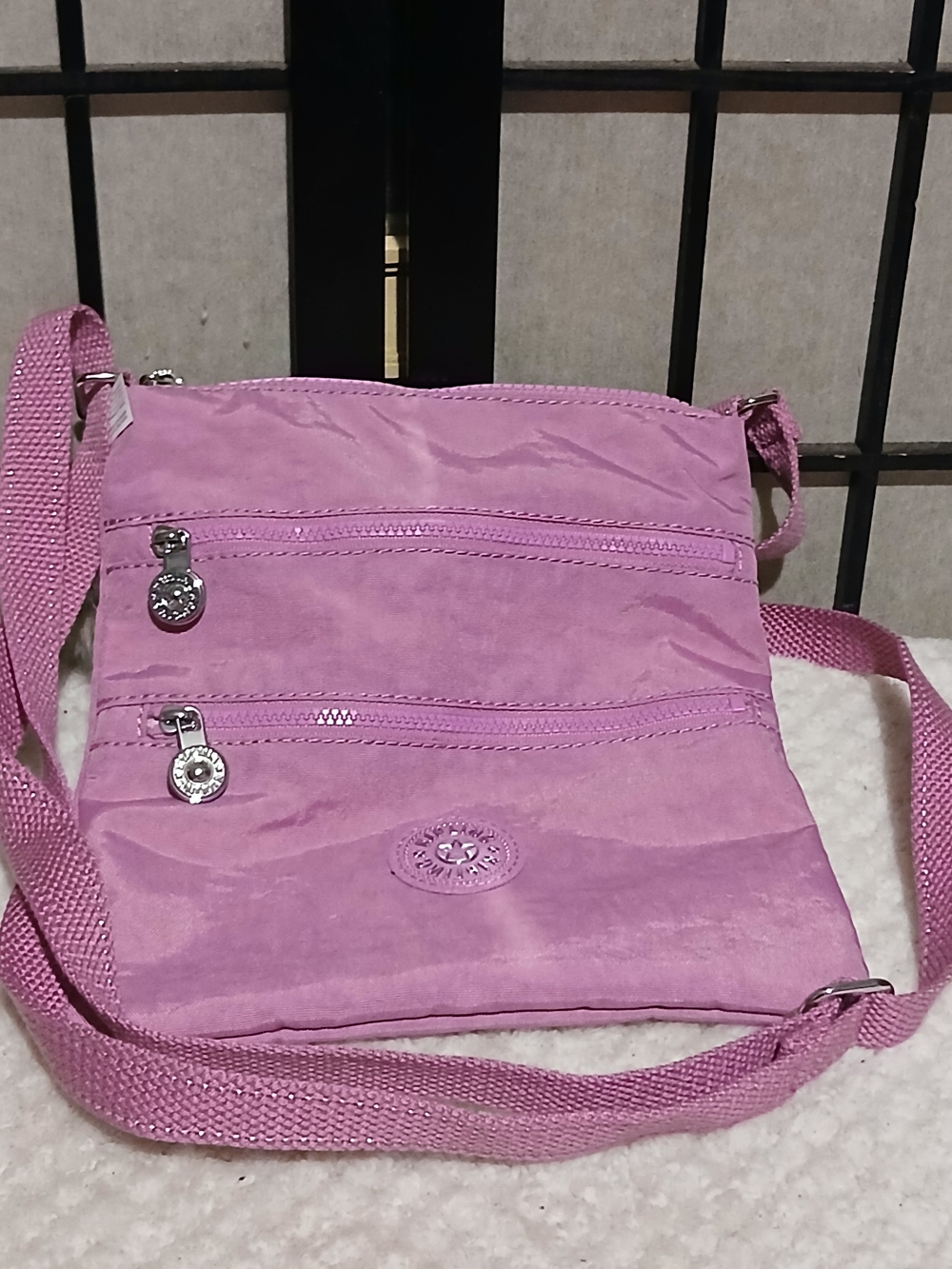 Kipling Pink Lightweight Crossbody Shoulder Bag